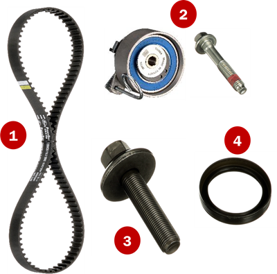 Ford EcoBoost Wet Timing Kit Gates components