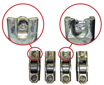 dv5 engine valve rockers show wear