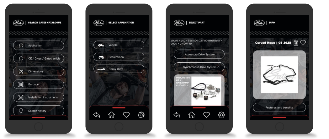 gates automotive catalogue app