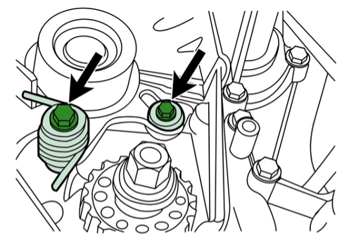 guide pulley correct position spring