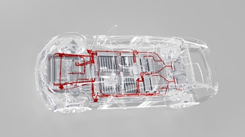 Elektrisch voertuig met vier elektrische waterpompen