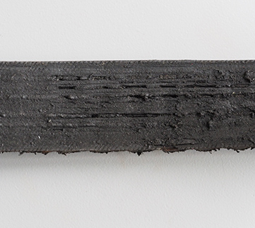 Belt with obvious signs of wear