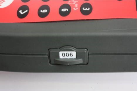 Datachipnummer 006, de laatste versie van het apparaat