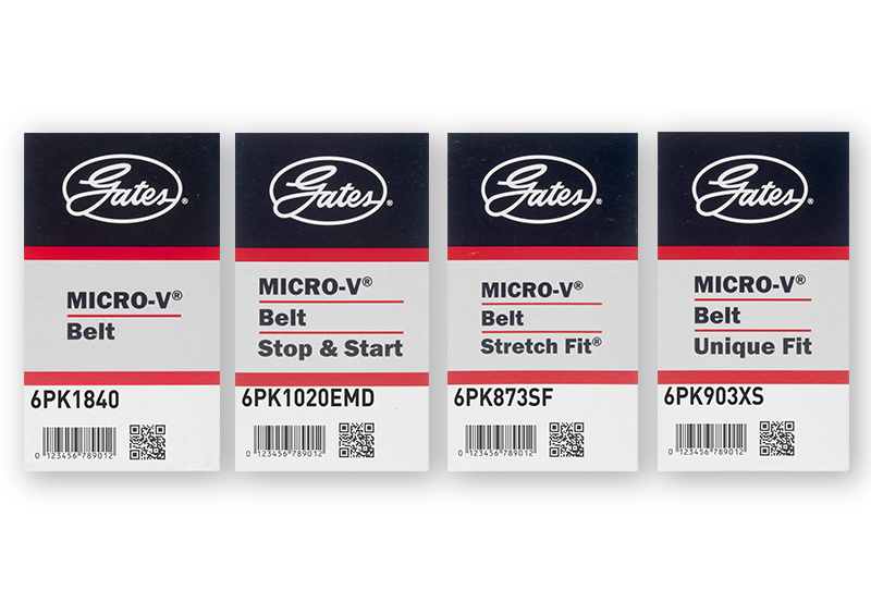 verpakking micro-v-riem gates