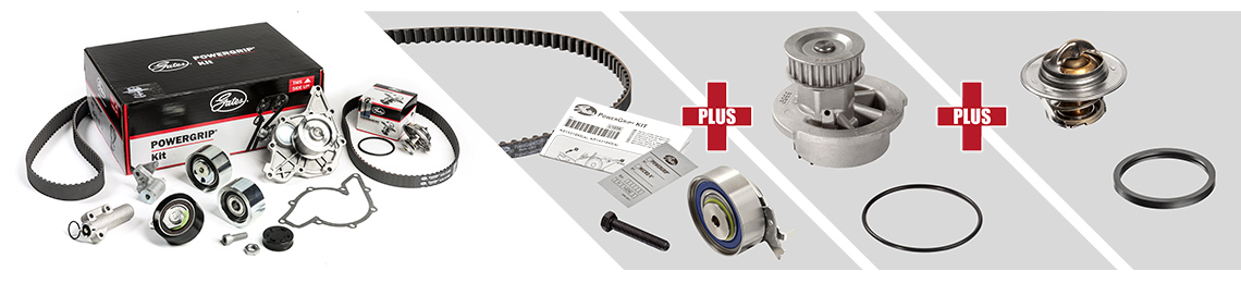 VAG motorları için su pompalı ve termostatlı triger kayışı kitleri